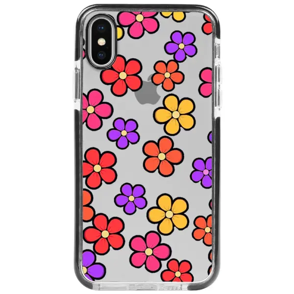 Apple iPhone X Impact Case - Çiçekler 1