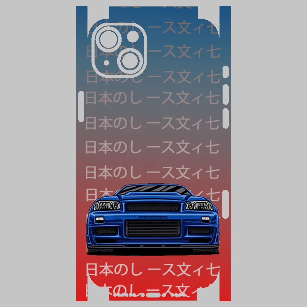 Apple iPhone 14 Plus Telefon Kaplama - Skyline R34 JDM 2