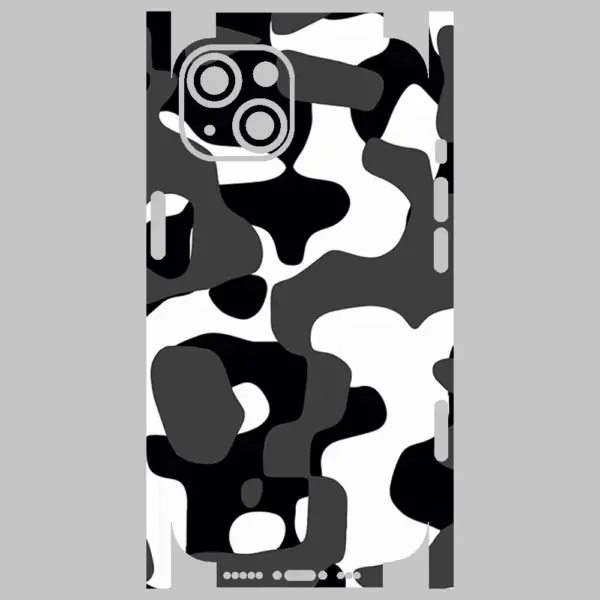 Apple iPhone 14 Telefon Kaplama - Grey Camouflage