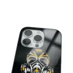 Apple iPhone 14 Pro Tamperli Glossy Cam Kapak - Gas Mask 2