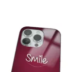 Apple iPhone 14 Pro Tamperli Glossy Cam Kapak - Smile