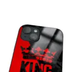 Apple iPhone 14 Tamperli Glossy Cam Kapak - King Red