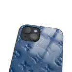 Apple iPhone 14 Tamperli Glossy Cam Kapak - LV Blue