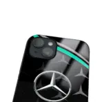 Apple iPhone 14 Tamperli Glossy Cam Kapak - Mercedes 1