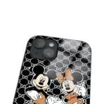 Apple iPhone 14 Tamperli Glossy Cam Kapak - Mickey 3