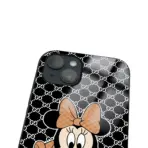 Apple iPhone 14 Tamperli Glossy Cam Kapak - Mickey 4