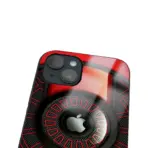 Apple iPhone 14 Tamperli Glossy Cam Kapak - Red