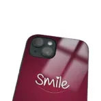 Apple iPhone 14 Tamperli Glossy Cam Kapak - Smile