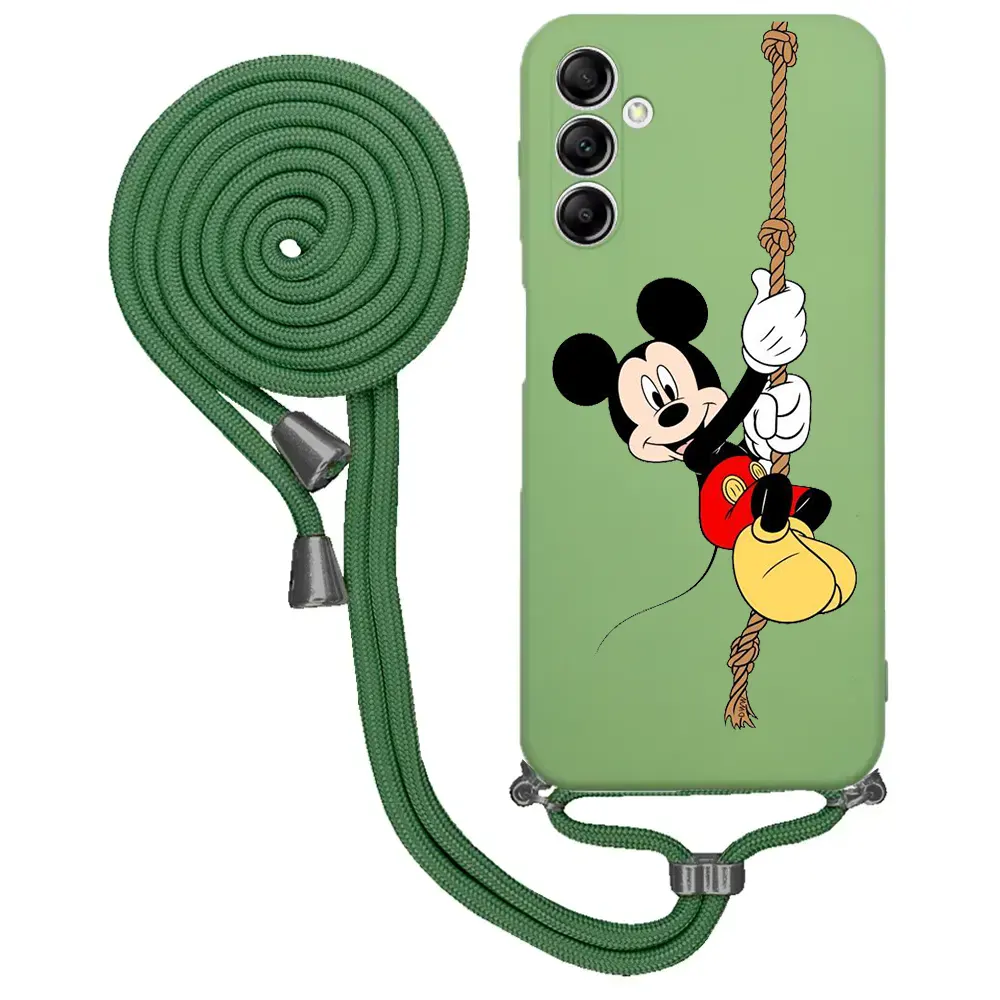 Samsung A14 Desenli İpli Lansman Kılıf - Mickey Mouse